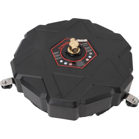 Nettoyeur de surfaces à haute pression de 16 pouces, pression de service de 3 600 PSI, raccord rapide de 1/4 de pouce avec 2 rallonges, 3 roues (1/5)