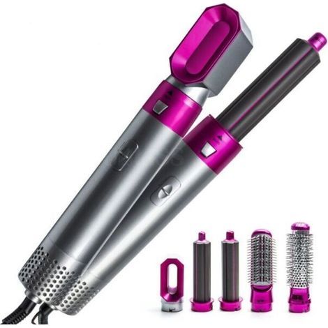 5-in-1 Multifunctional Hot Air Comb, Hair Straightener for Wet and Dry Hair, Curling Iron, Hair Dryer (1/5)
