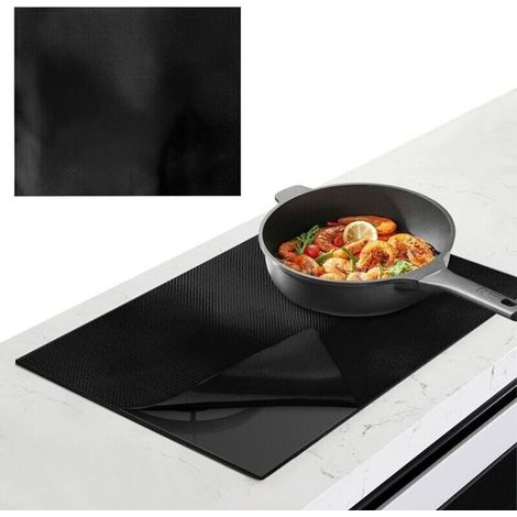 Tapis de Cuisson en Silicone pour Plaque Induction, 52x61cm Plaque de Protection pour Plaque Induction, Protège Plaque Induction, Tapis Protection Plaque Induction pour Fours, Cuisinières (1/5)