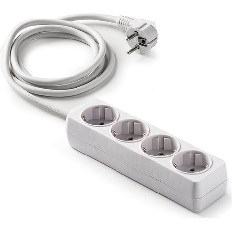 Base enchufe DUOLEC múltiple con cable. 4 tomas - (1/2)
