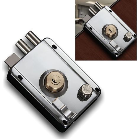 Cadenas de portail Acouto en acier inoxydable avec 5 clés de sécurité (1/5)