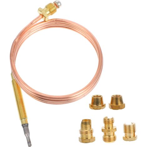 Thermoélément Ersatzset 900mm pour Gasherde Kamine Warmwasserbereiter avec Anschlussstücken (1/5)