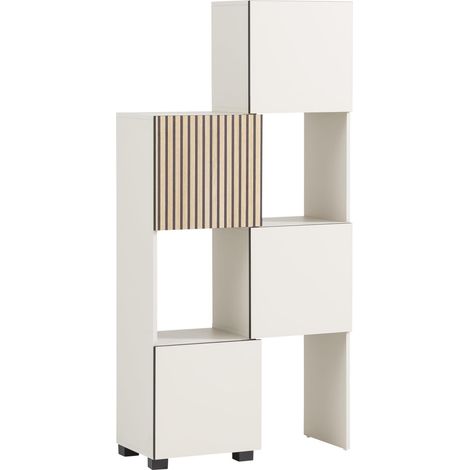 Étagère coulissante, Crème Beige, 44,8 à 76,0 x 33,1 x 165,1 cm (1/5)