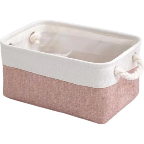 Panier pratique en tissu coton et lin, boîte de-S baifen