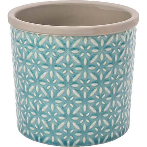 Burgon & Ball Glazed Pot Tuscany Large Blue (1/2)