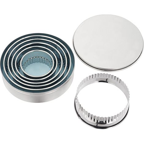 Judge Round Cutters Crinkle Edge (Set Of Six)