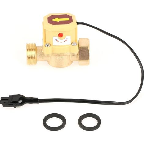 1pc Interrupteur De Débit D'eau 3/4 Pouce Fil Métal Pompe Pression 0.6 MPA avec 2 Rondelles pour Augmenter La Pression D'eau (1/5)