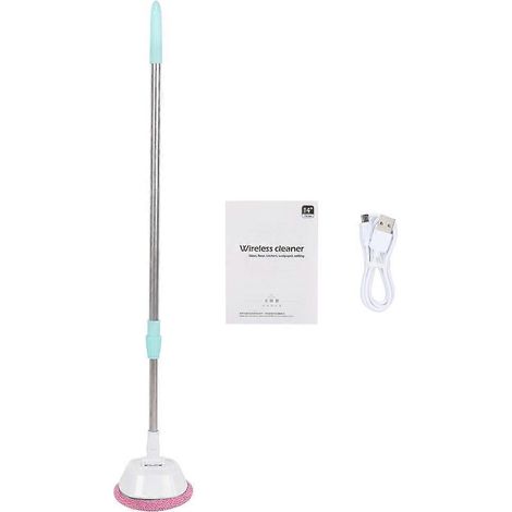 Chiffonnette télescopique électrique pour vitres, plafonds, portes et sols - Outil de nettoyage rechargeable USB (1/5)