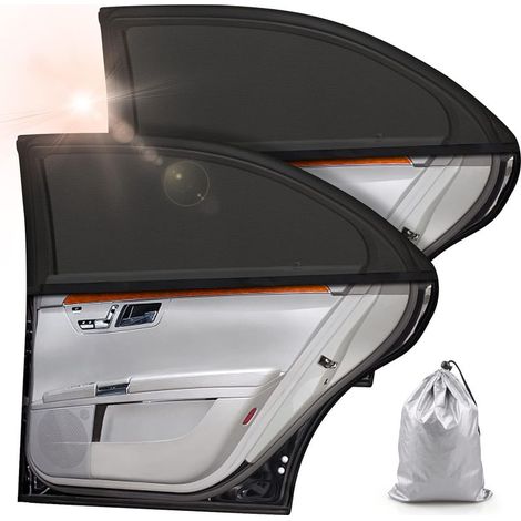 Pare Soleil Voiture Bébé,2 Pièces Chaussette Voiture Soleil par,Bloquer Les Rayons UV,par Protege Soleil Voiture Arrière Enfants, Compatible avec la Plupart des Auto (1/5)