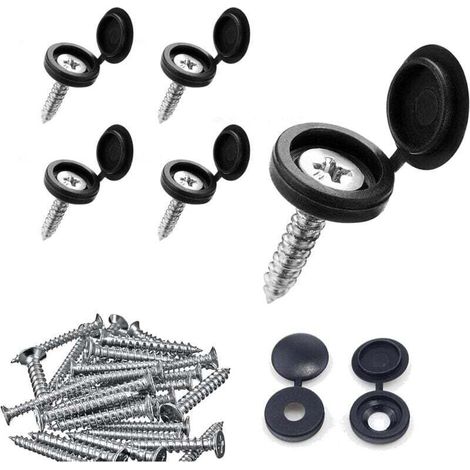 Lot de 50 clous d'étanchéité pour bande à picots - 4 x 25 mm - Boutons de montage avec clou - Pour le drainage de construction, les parterres surélevés, les pots de fleurs ou les murs de cave