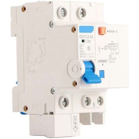 Interruttore differenziale DZ47LE63 1p N C63 230V 63A 30mA