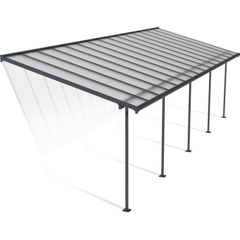 Canopia Sierra Marquesina Pérgola De Aluminio 3X9.15 m Gris (1/5)