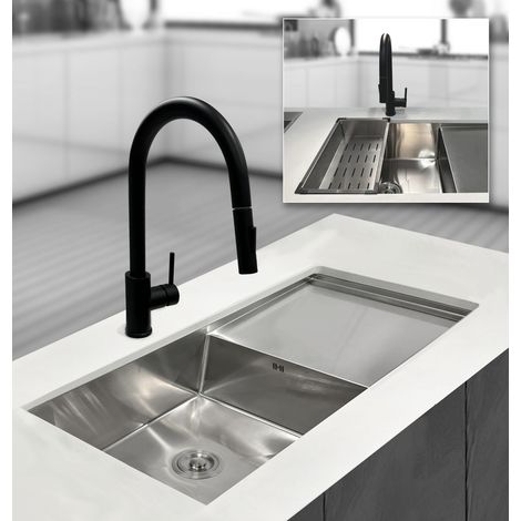 Fregadero Atenea Acero Inox 86x45 cm Bajo Encimera