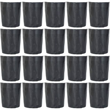 Lot de 300 Pots Plastique pour Semis 9X9 Cm avec Drainage Supports pour Pépinière De Fleurs Et Légumes Réutilisables Et Légers pour Jardinage (1/5)