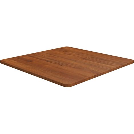 vidaXL Dessus de table carré Marron foncé60x60x1,5cm Bois chêne traité (1/4)