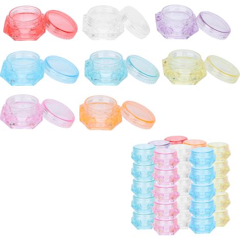 40 Flacons Échantillons 3ml Multicolores, Récipients Hermétiques de Voyage pour Crèmes et Parfums (1/5)