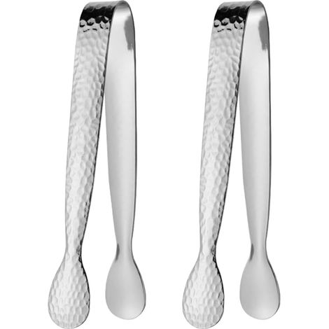 Pinzas para hielo de acero inoxidable resistentes (juego de 2), un accesorio práctico para bares, cocinas y aperitivos (1/3)