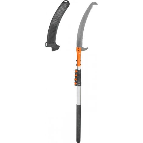 Gt Garden – Scie d'élagage télescopique 300 cm – Lame incurvée en acier SK5 – Manche anti-dérapant – Coupe rapide et efficace des branches (1/4)