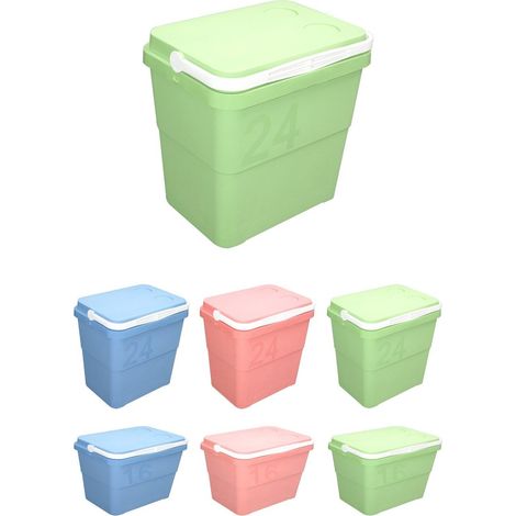 JARDIN202 - Nevera Portátil Rígida Retro– Nevera Térmica con Asa para el Camping, Jardín y Barbacoa 24 L (Verde)