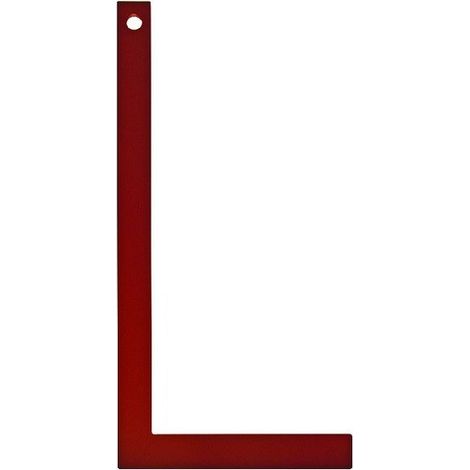 Metrica – Équerre de maçon rouge 400 mm en acier laqué – Précision et visibilité sur chantier – SKU 29354 (1/3)