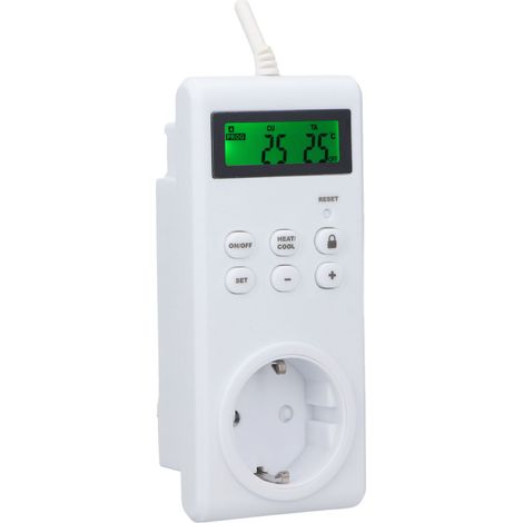 Kabelloser, programmierbarer Thermostat-Steckdosenschalter mit automatischer Temperaturregelung, EU-Stecker, 230 V (1/5)