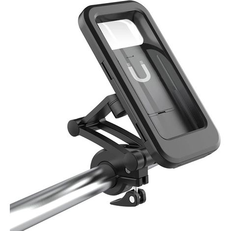 Support de téléphone étanche pour vélo, support de téléphone portable pour guidon de moto, réglable (1/5)