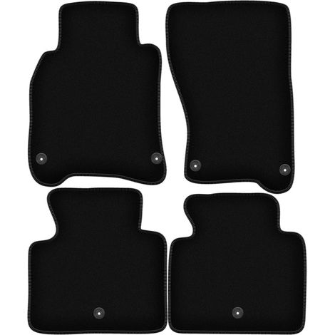 Tapis de sol en velours noir BASIC pour : Infiniti M Hybrid berline (2010-) (1/5)