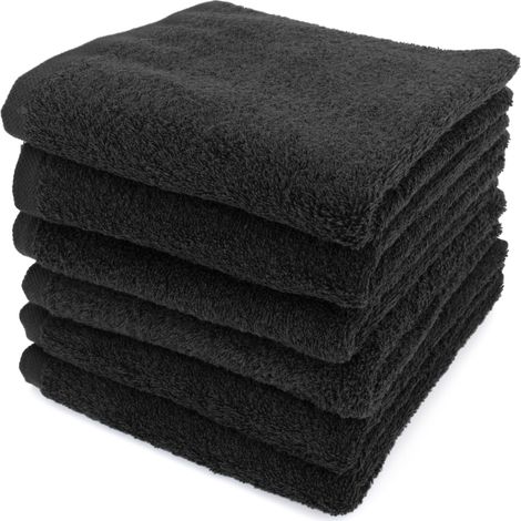 Lot de 6 serviettes toilette 50x90 ALPHA