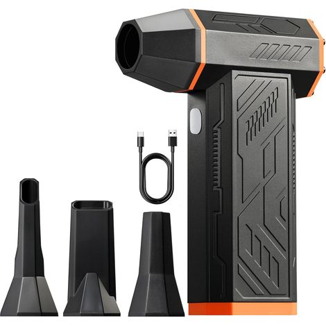 Souffleur Air Comprimé 110000 TR/Min, Soufflette Électrique avec Batterie 2000 mAh, Mini Souffleur Puissant avec 4 Niveaux de réglage, idéal pour Nettoyer PC, Clavier, Voiture (1/5)