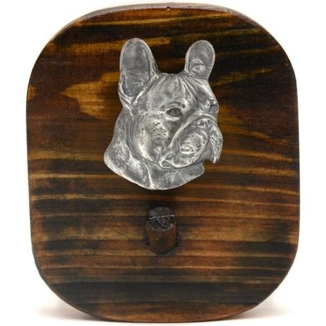 Bulldog Francés I - Perchero para correa, perchero para medallas con perro, gancho para llaves de Art-Dog (1/5)