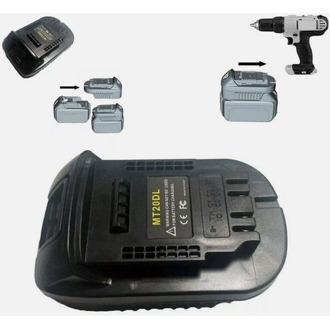Makita 18V Batterieadapter Ersatz für Makita BL1830 BL1860 BL1815 DCB200 für Dewalt 20V Max Lithium-Batterie Elektrowerkzeug MUMU (1/4)