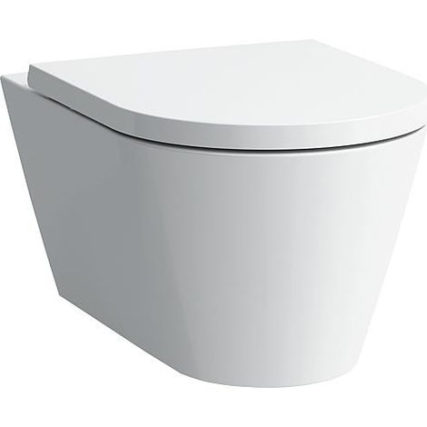 WC suspendu Laufen Kartell sans rebord, blanc, lxhxp:370x285x545mm (1/2)