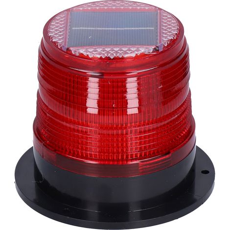 Nighttime warning flasher car solar warning light, strobe light, magnetic LED signal light, red (packaged with bubble wrap and built-in battery before shipping) (1/5)
