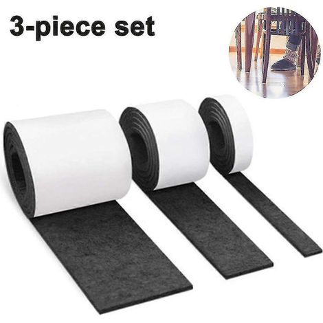 Feltro autoadesivo per mobili - 3 rotoli (100 cm  10 cm + 100 cm  5 cm + 100 cm  2 cm) (1/5)