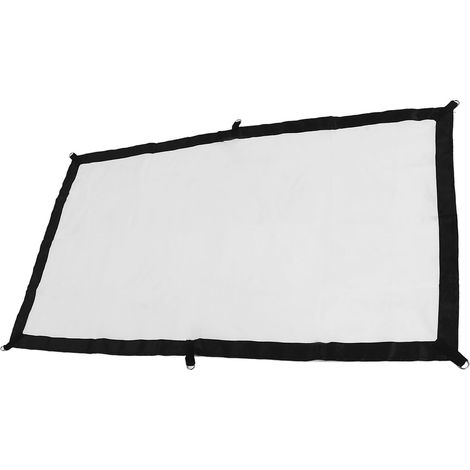 Écran de projection 16:9 avec crochets, HD, pliable, sans plis, pour intérieur et extérieur, 60 pouces (1/5)