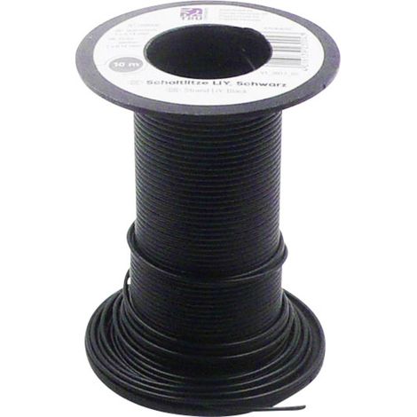 TRU COMPONENTS 1566830 Litze LiY 1 x 0.14 mm² Schwarz 10 m
