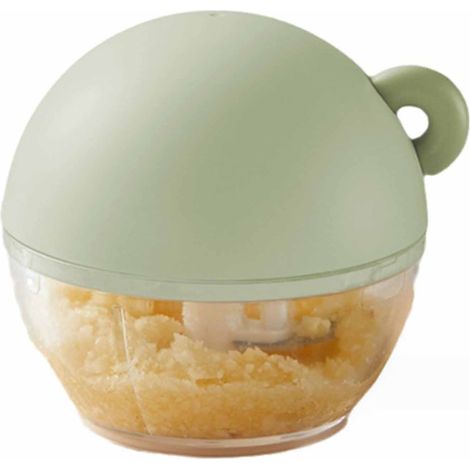 Hachoir à ail manuel multifonction compact, coupe-ail à tirette, pour cuisine et maison (1/5)