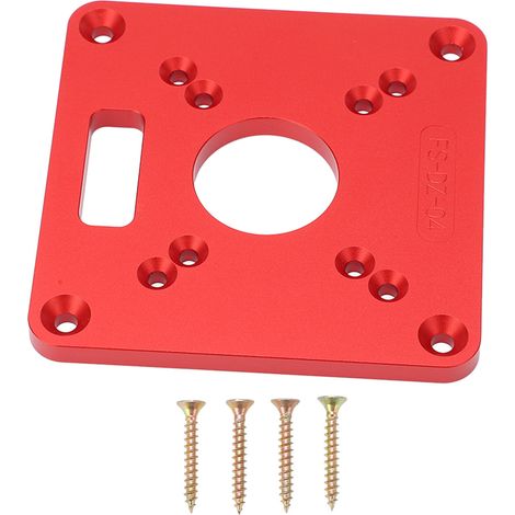 Plaque d'insertion universelle en aluminium pour table de défonceuse, plateau basculant pour machine de coupe, établi de menuiserie (1/5)
