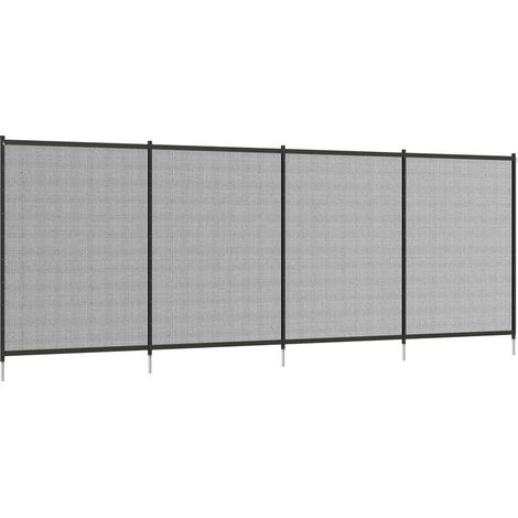 Barrière de sécurité pour piscine, barrière de piscine pour enfants, 4 pièces, aluminium/textileline, 365 x 126 cm, noire (1/5)
