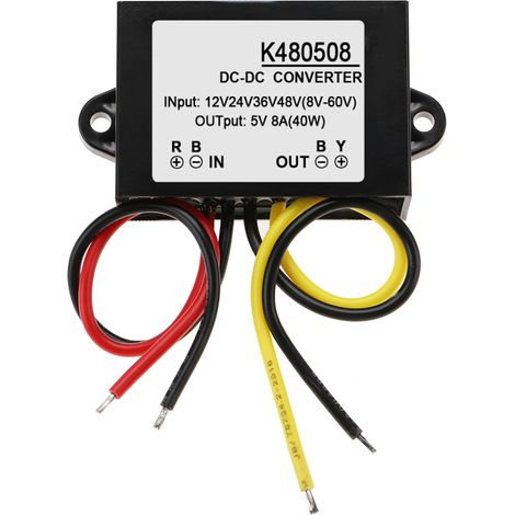 DC-DC 12V/24V/36V/48V to 5V 8A Buck Converter Step Down Power Supply Module (1/5)
