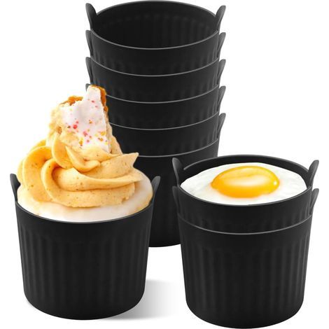 8-teiliges Silikon-Airfryer-Formenset, Airfryer-Tablett, Airfryer-Muffinform, Kuchenformen, Silikon-Airfryer-Formen für Puddings und Cupcakes (1/5)