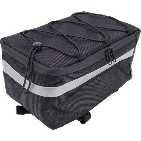 Ortviai Sac de support vélo arrière 30x18x14cm imperméable Oxford 1680D avec bande réfléchissante (1/4)