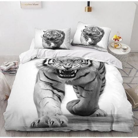 1 Parure de lit, Housse de couette 140x200cm, Microfibre, 2 Taies d'oreiller 65x65cm, Enfant (1/4)