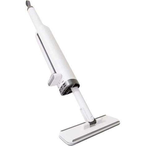 Mini balai de table portable avec mains libres et tête rotative, convient pour les comptoirs de cuisine, les surfaces de salle de bain, le nettoyage du verre et du sol avec tampons en microfibre (1/4)
