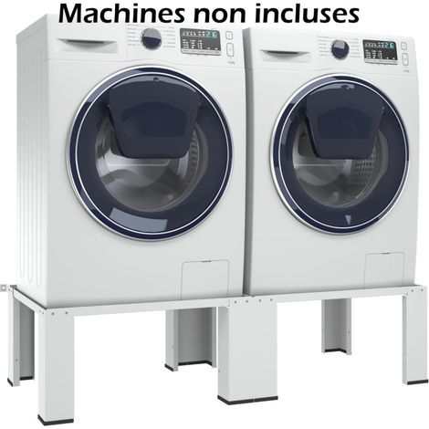Socle Support Double pour Machine à Laver Ou Sechoir à Linge. 200 kg Maximum (1/5)