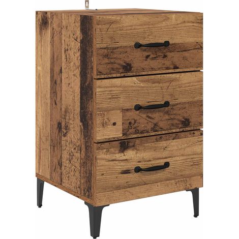 Maison Exclusive - Nachttisch Altholz 40 x 40,5 x 66 cm Holzwerks