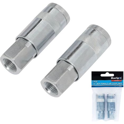 Blue Spot Tools 2 Piece 1/4" BSP Female Air Couplings (1/2)
