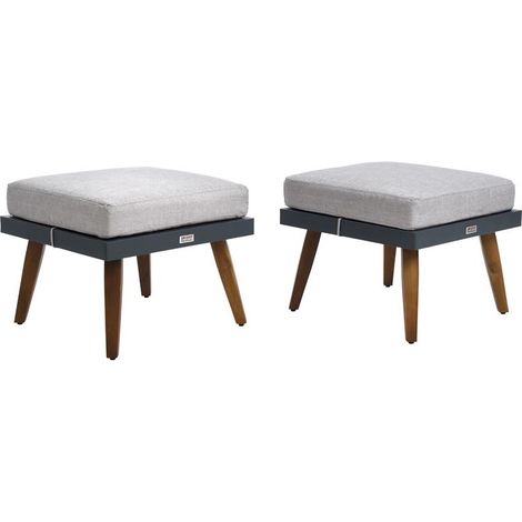 Sitzgruppe Gartenmöbel Gartenlounge Lounge Set Gartenset Outdoor Möbel Terrasse Hocker (2er) (1/4)