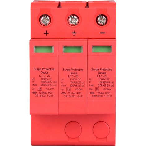 3P 3,0 kV DC-Überspannungsableiter zum Blitzschutz (3P20KA) (1/5)