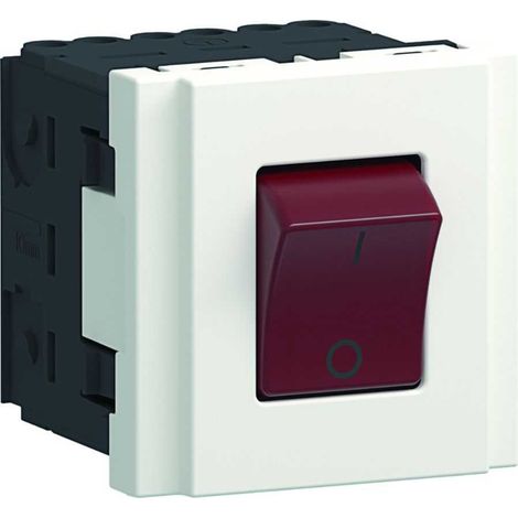 Interrupteur bipolaire lumineux - 2 modules - Special EPT - Tercia AP-C45 - B46060 - IBOCO - Blanc